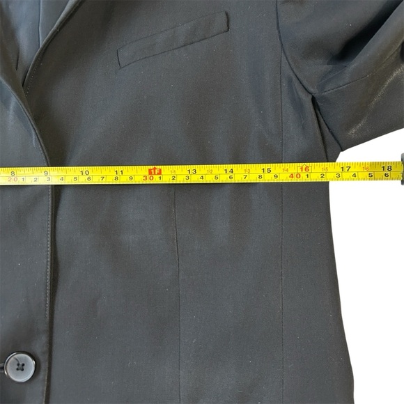 Everlane Blazer Size 0 Womens Black Jacket Wool One Button Lined Size 4 - Picture 5 of 7